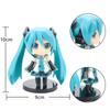 Anime Nueva Figura de Hatsune Miku Mini Adornos de Personaje Kawai Rosa Verde Hatsune Decoración de Escritorio para el Hogar Juguete para Adultos Regalo de Cumpleaños para Niño