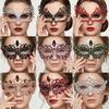 Luxurious Alloy Full-face Mask, Halloween Party, Birthday Masquerade, Bride's High-end Mask
