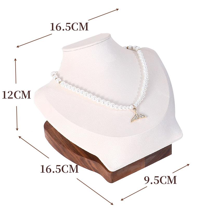Walnut Jewelry Display Stand Combination Set Jewelry Display Ring Jewelry Look Pallet Necklace Display Model Stand