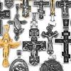 Edelstahl Jesus Kreuz Anhänger Wikinger Halskette Herren Schild Drachentöter Amulett Anhänger Nikolaus Jugend Schmuck