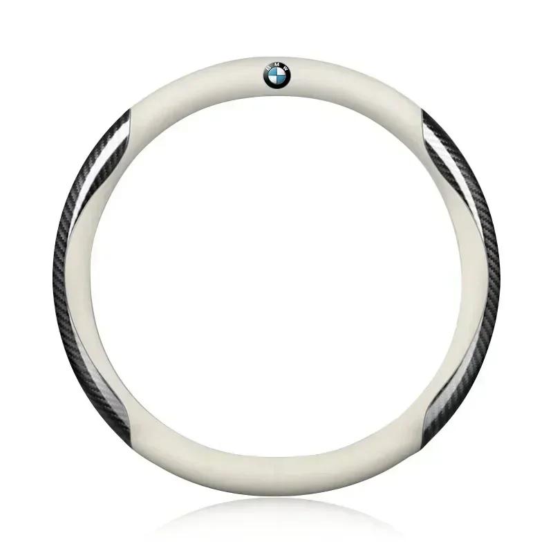 Leder Carbonfaser Auto Lenkradabdeckung Auto Zubehör Für BMW X5 X1 X3 X6 1 3 5 6 7 GT Serie E84 E83 E70 F15 E71 F16 E87 F20