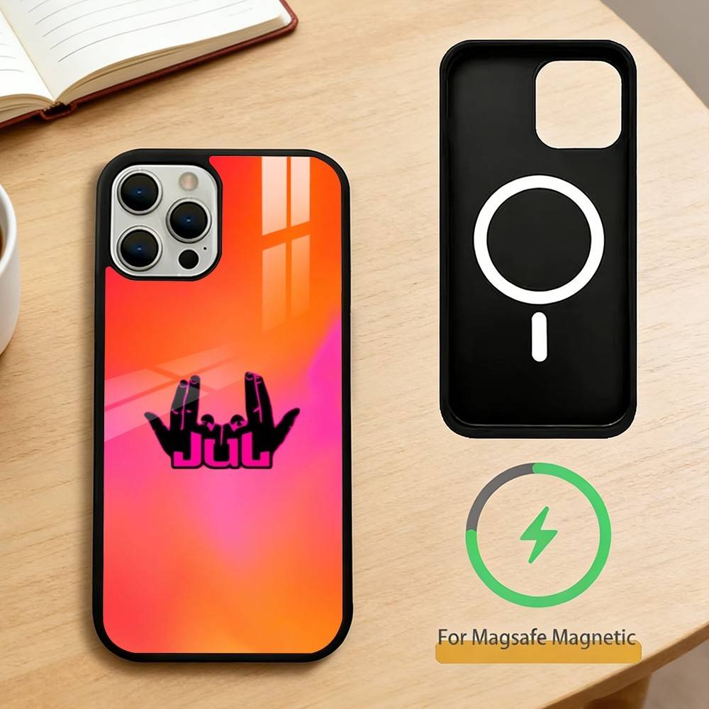 

H-Hots Juls Rapper Logo Phone Case For iPhone 17,16,15,14,13,Pro,Max,Plus,Magnetic For Magsafe Wireless Charging iPhone17