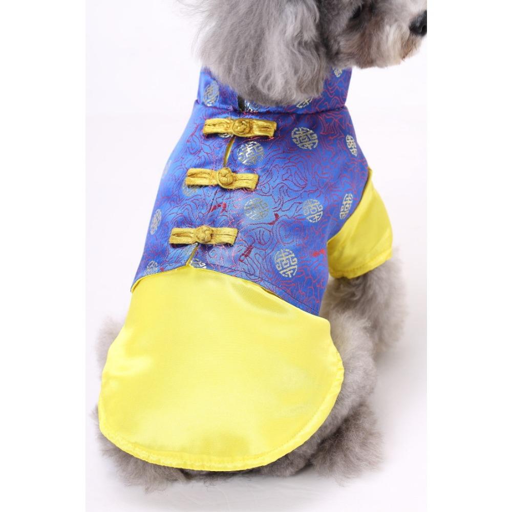 Tang suit pet clothes new Chinese groom wedding clothes cat dog universal wedding festive pet clothes
