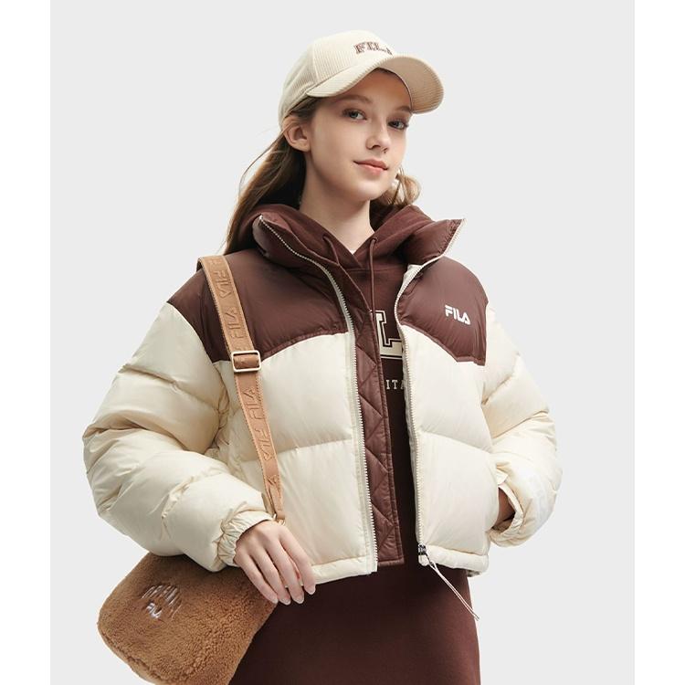 FILA Down Jacket Women's Wheat Straw Beige F51W349902F-BG