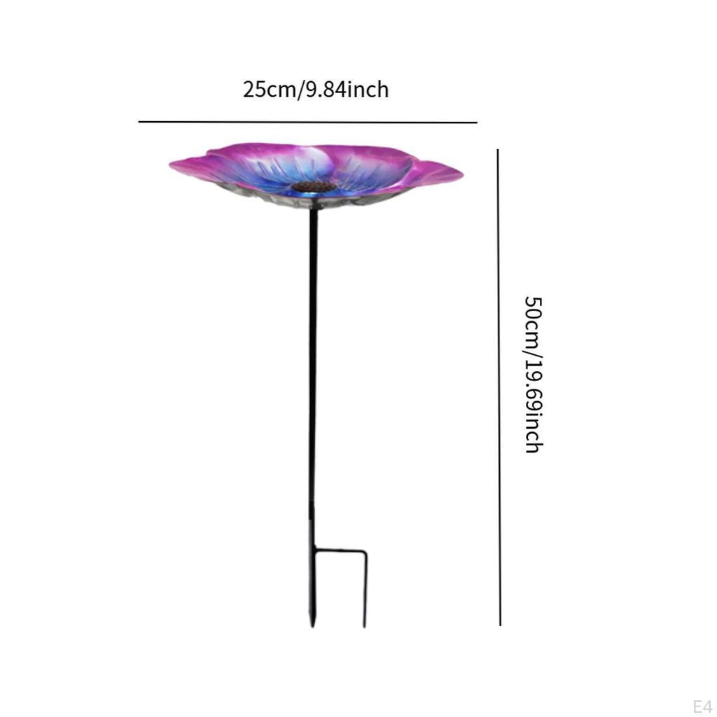 Bird Bath Feeder Accessories Garden Yard Decoration Spacious Stable Base Ornament for