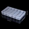 Clear Small Jewelry Box Plastic Organizer Box for Crafts Bead Fishing Tackle
