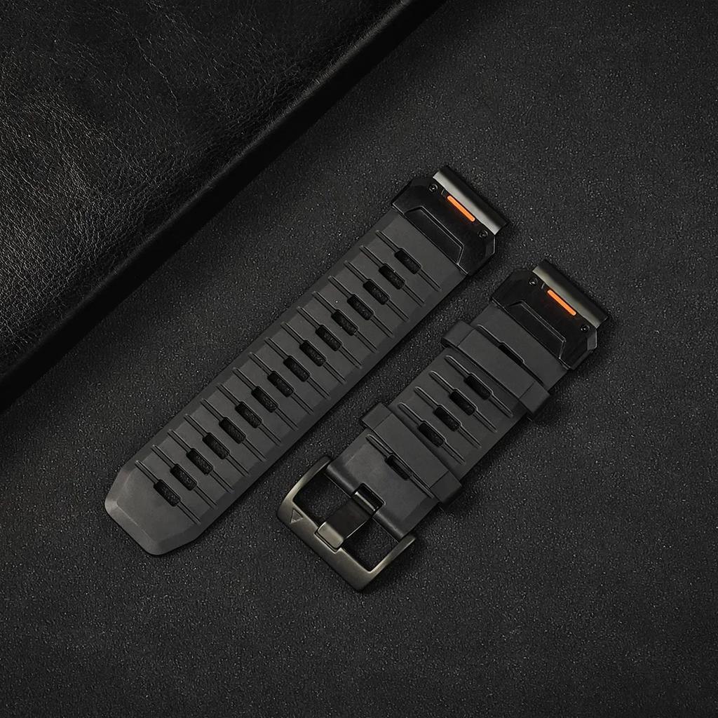 22mm 26mm Fluororubber Strap For Garmin Fenix 8 7X 7Pro Epix Pro Gen2 47mm 51mm QuickFit Garmin Fenix 6 6X Pro 5XPlus Watchband