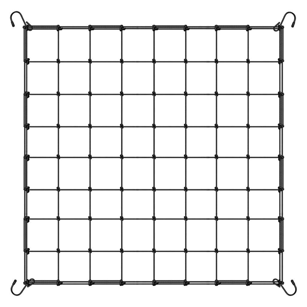 Crochet ABS Filet Élastique Filet à Plantes Hauteur Réglable Support Pour Plantes Élasticité Et Durabilité Noir 120*120cm