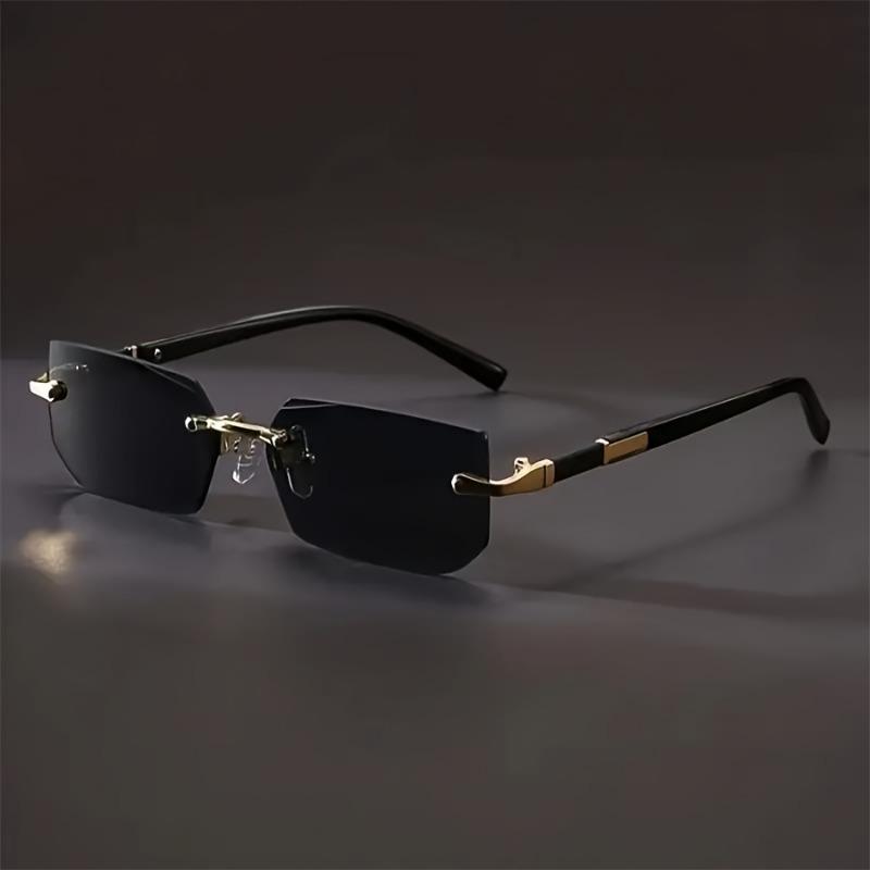 Stylish plastic frameless glasses for women and men suitable for holidays travel weddings parties music festivals