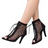 Fashion 2025 Brand Ladies Shoes Peep Toe Women's Sandals New Front Lace-up Mesh Best Seller Plus Size Fashion High Heels Sandal Boots