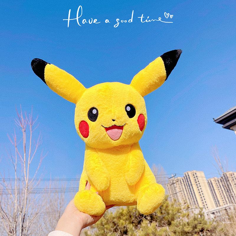 30-75Cm Big Pokmon Pikachu Plush Toy Cartoon Large Pikachu Plush Pillow Soft Stuffed Pokemon Pikachu Doll Kids Birthday Gifts