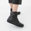 JiSyu Men S Cowhide Warm Lining Ankle Short bootS jiS 001