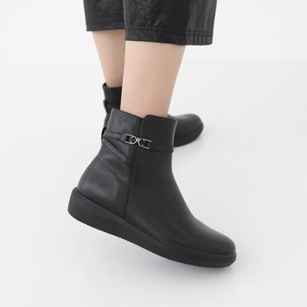 JiSyu Men S Cowhide Warm Lining Ankle Short bootS jiS 001