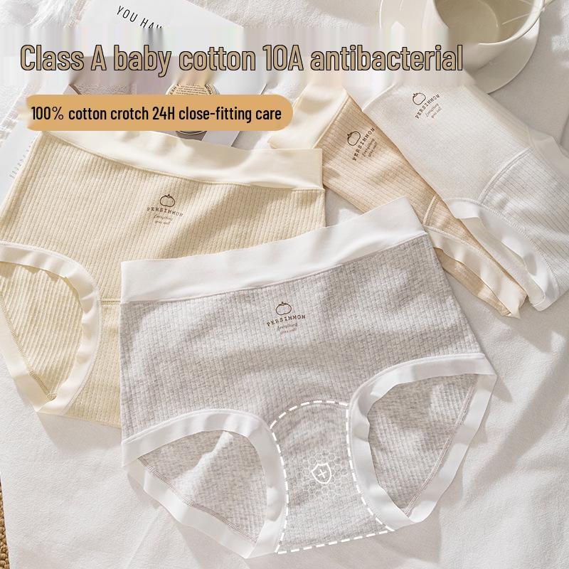 Seamless Plus Size High Elastic Antibacterial Cotton Briefs for Women - Extra Large 200 Jin
