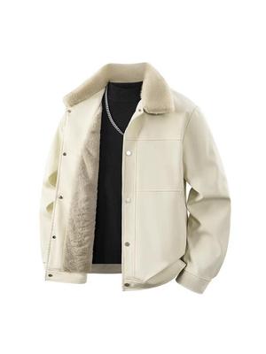 Men's Casual Hong Kong Style Fur Collar Jacket