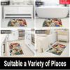 Anime Straw Hat Crew Doormat, Cartoon Pirate Non-slip Floor Mat, Decorative Entrance Rug for Home Living Room Bedroom Game Room