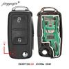 Jingyuqin 2 кнопки Flip Remote Car key 5K0 959 753 AB 434MHz для VOLKSWAGEN VW Amarok Transporter 2011-2016 ID48