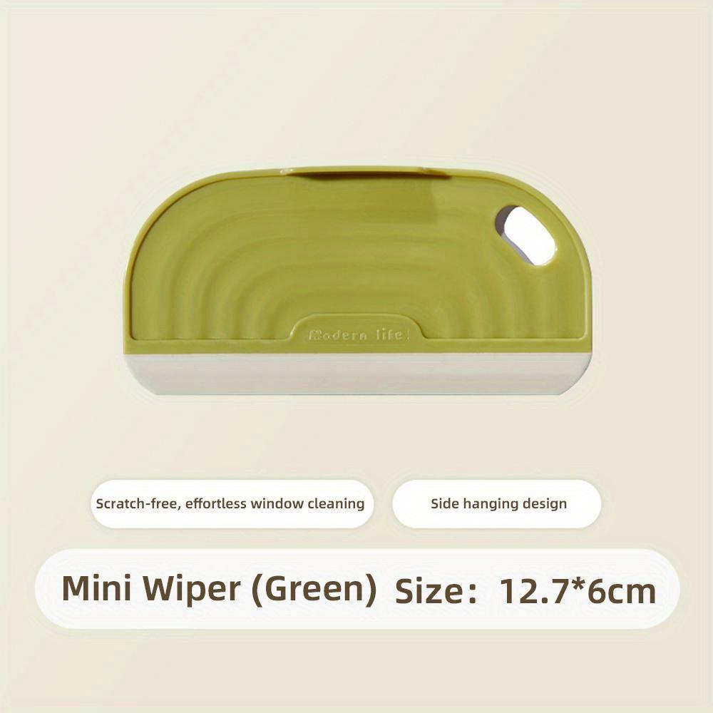 

Нецарапающий мягкий силиконовый удобный скребок для кухонной раковины, столешницы, скребок для окон, зеркал, водосгон, чистящий, скребущий, скребок для пленки зелёный