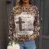 Autumn and Winter Women's 3D Leopard Print Crew Neck Hoodies & Sweatshirts (women’s)