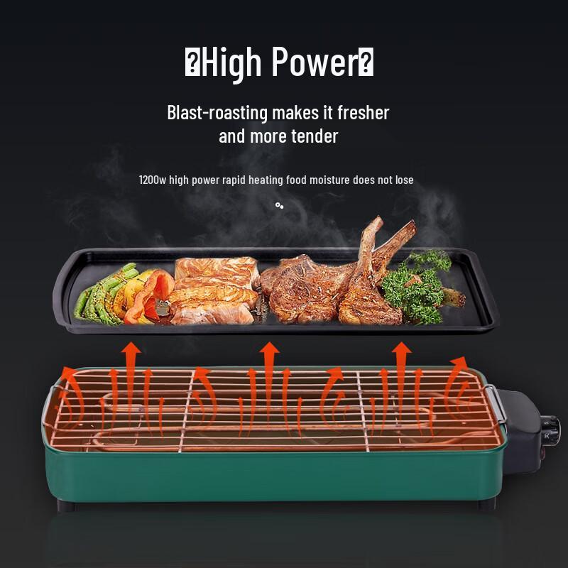 Wutuo 2-in-1 Elektrischer Hot Pot & Grill
