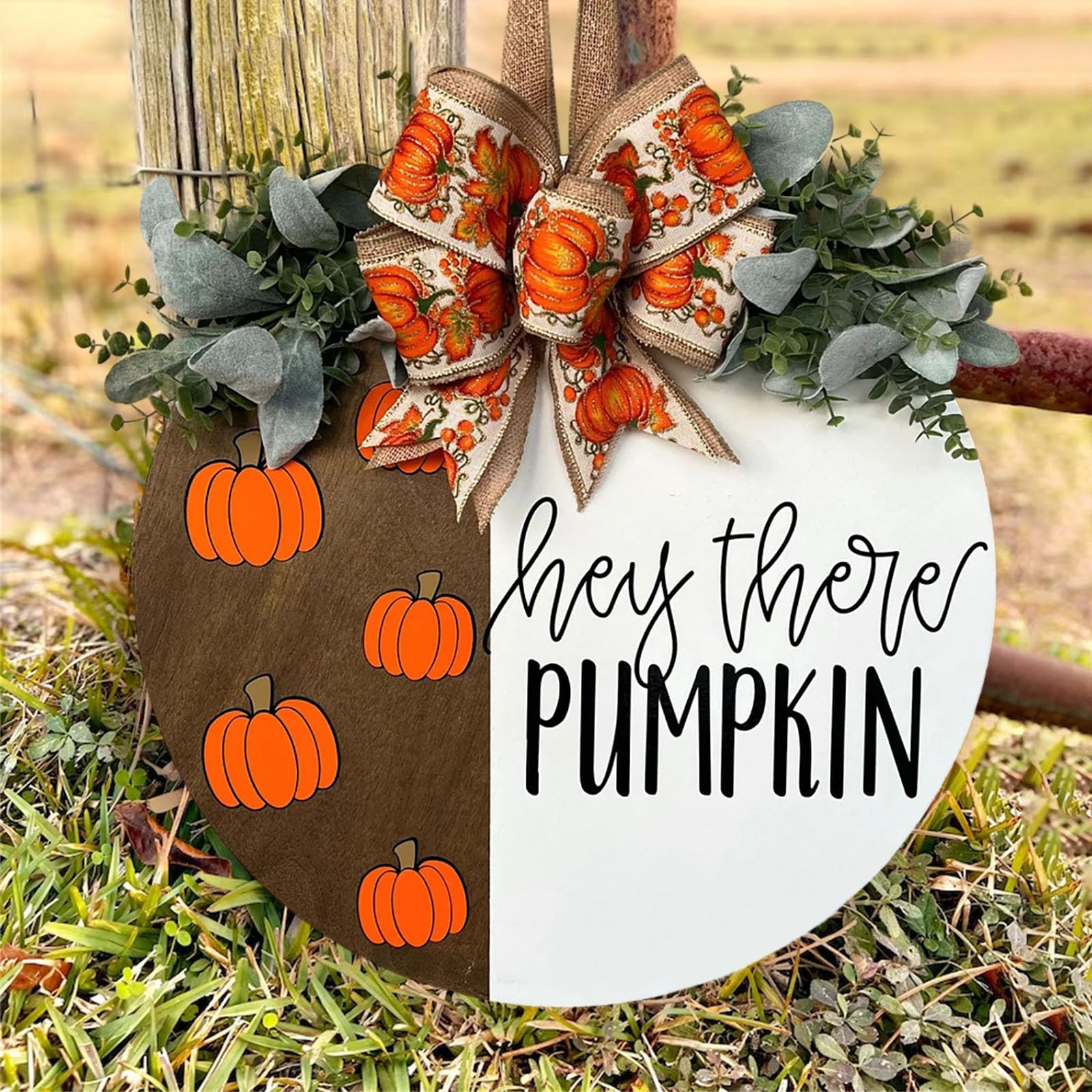 

Привет, тыква, подвесной знак, декор для входной двери, осенний декоративный деревянный знак приветствия, украшение для крыльца в деревенском стиле для домашнего офиса, сада, фермерского дома