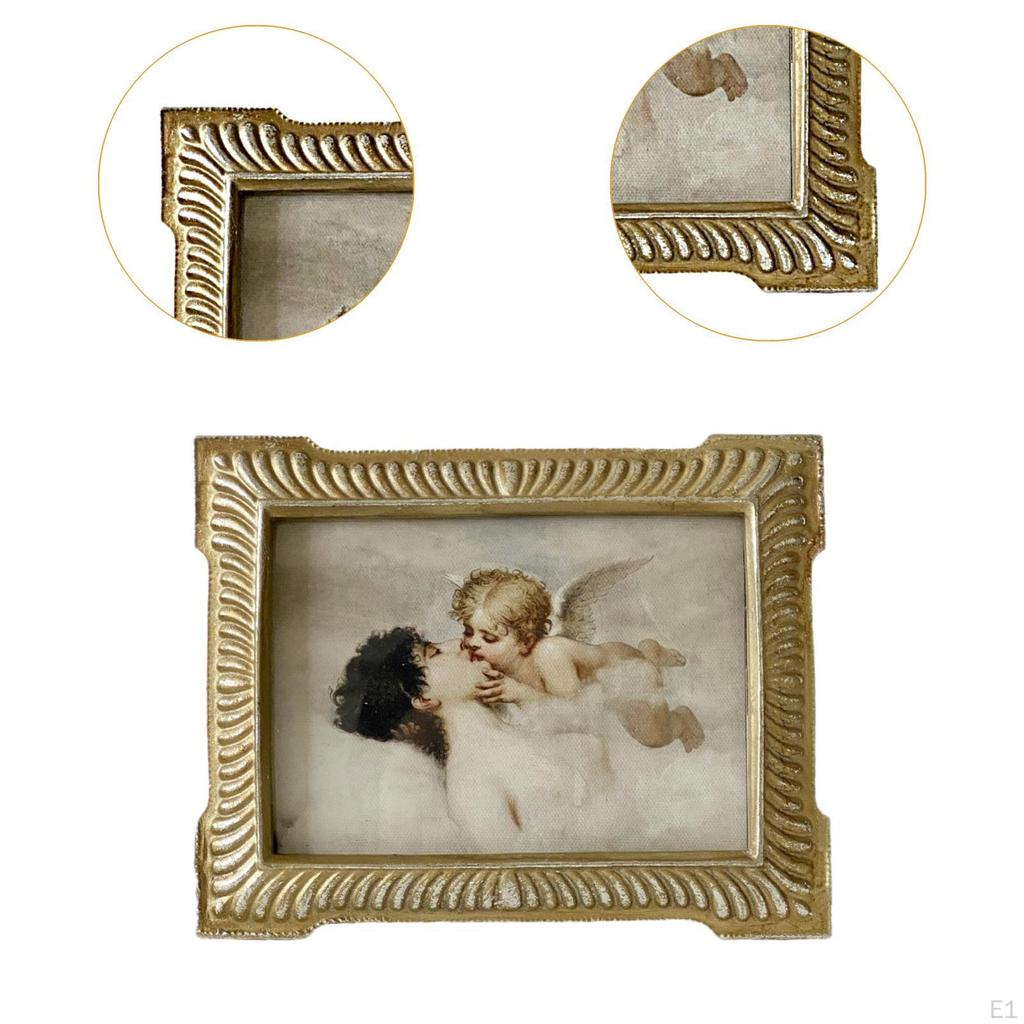 European Picture Frame Resin Ornament Artwork Ornate Desktop Photo Decorative Painting for