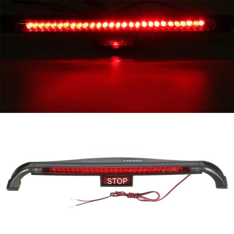 12V 28LED Car LED Third Brake Lights Bar Rear Parking Signal Lamp Truck High Mount Stop Warning Light Universal 24\28\32\40LED