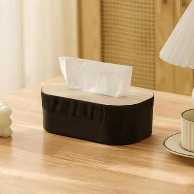 Paper Extraction Case Eco-Friendly Tissue Box Holder Plastic Square Napkin Holder Tissue Dispenser Paper Storage Box Office