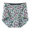 Large Size Ladies Summer Thin New Printed Ice Silk Belly and Hips Without Trace High Waist Triangle Briefs
