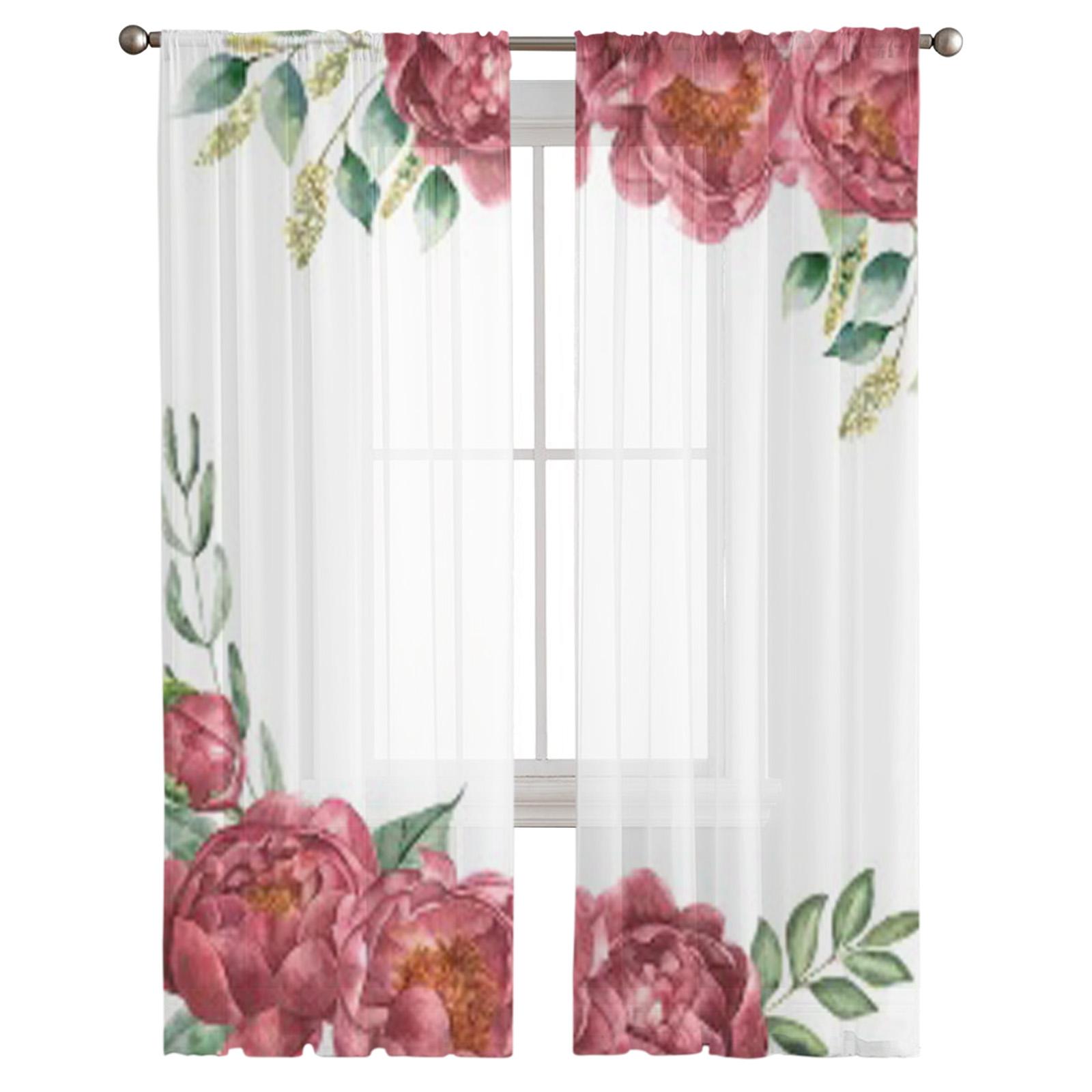 Акварельные ветки с пионами — фото 5