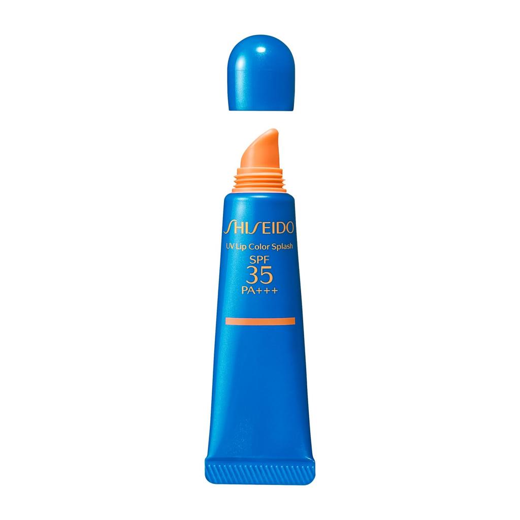 SHISEIDO Suncare UV Lip Color Splash Nairobi Orange 10g SPF35 Lipstick Lip Gloss Tube Type UV Protection Shiseido PA+++ & Fragrance-Free