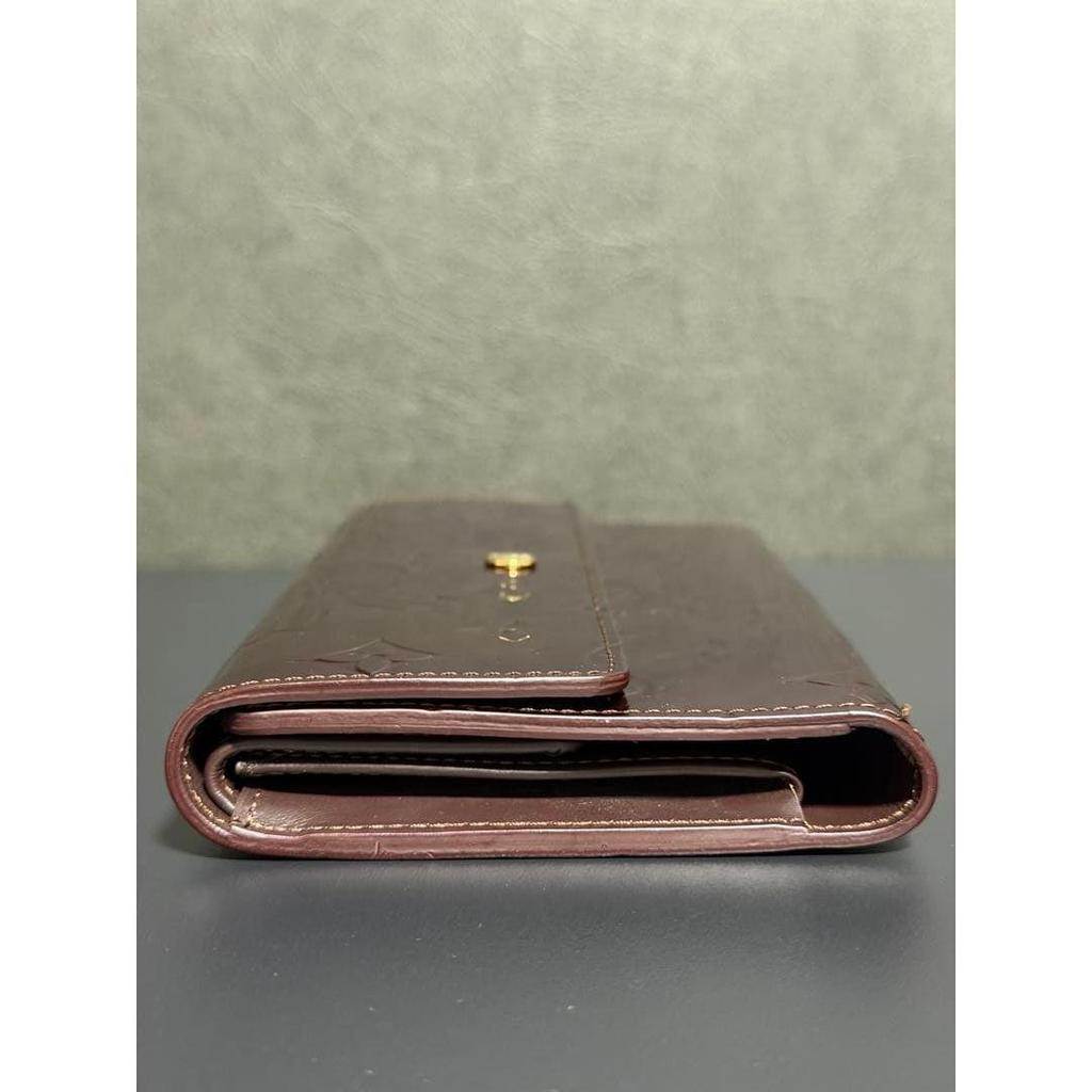 Used LOUIS VUITTON Vernis Tri-fold Long Wallet