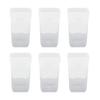 12PCS Plant Pots with Wicking System Transparent Double Layer Design Pots with Labels for Small Indoor Plants