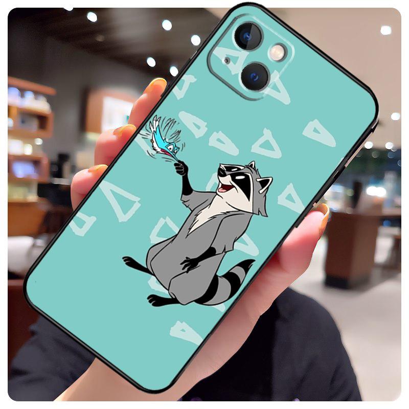 Funny Little Raccoon Case For iPhone 14 Pro Max 16 15 11 12 13 17 Pro Max Mini 15 16 Plus 16e 17 Air Phone Cover