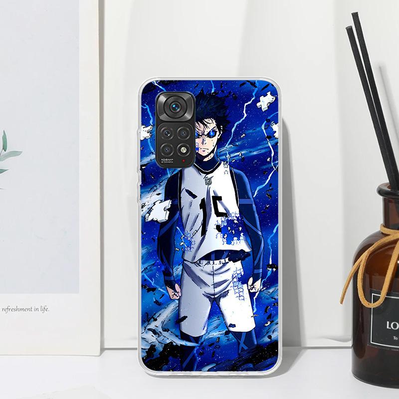 Blue Lock Isagi Yoichi Phone Case For Xiaomi Redmi Note 15 13 14S 14 Pro Plus 12S 11S 10S 12 11E 10 11T Art Fundas Back Cover Re