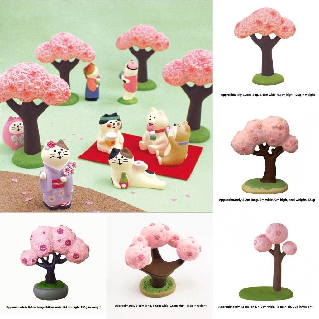Zakka Cherry Blossom Resin Decor Gift For Home And Office Scenes