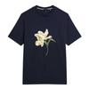 Mens Flower Crew Neck Regular T-Shirt