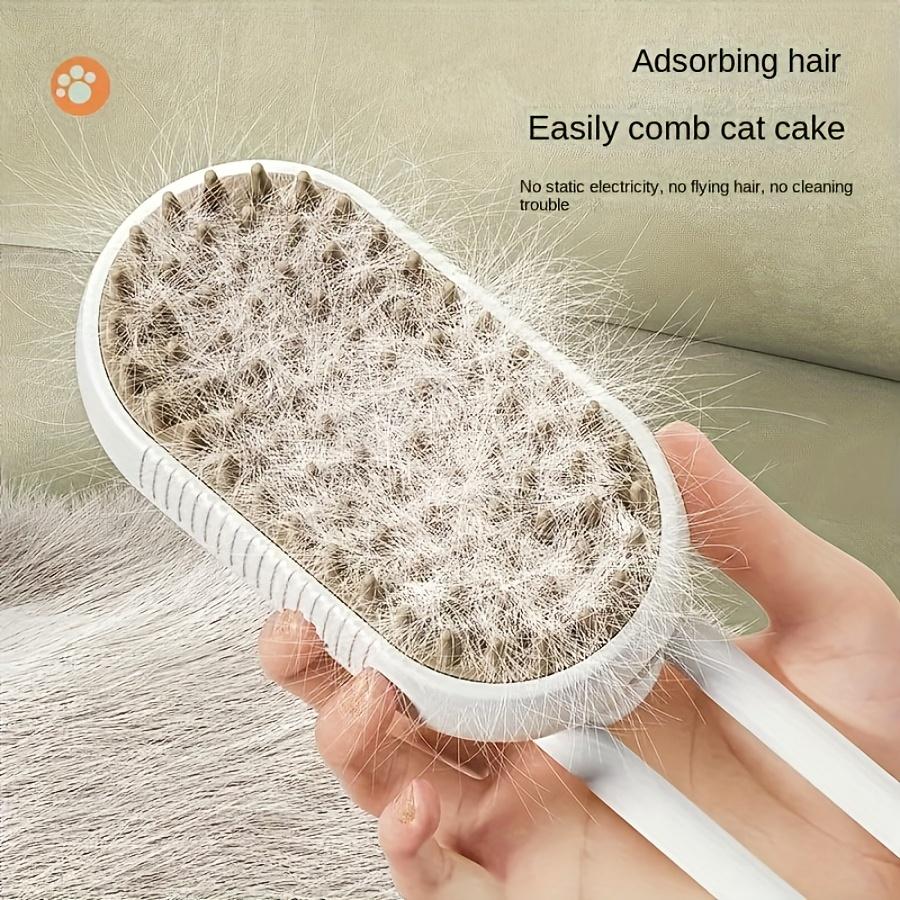 Cat Steam Brush Steamy Dog Brush 3 in 1 Electric Spray Cat Hair Brushes USB Rechargeable Dog Grooming Massage Comb for Pet Hairs