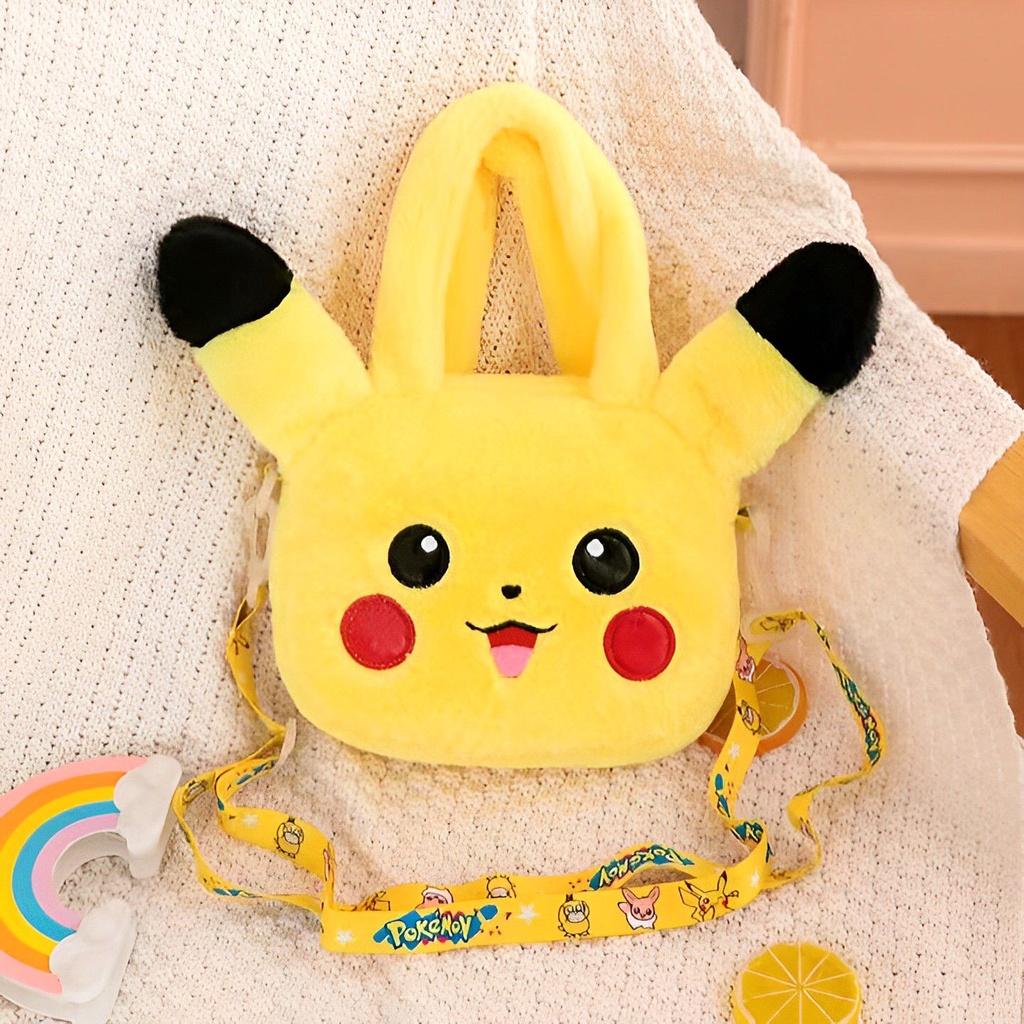 Sanrio Stitch Plush Shoulder Bag Zip Close