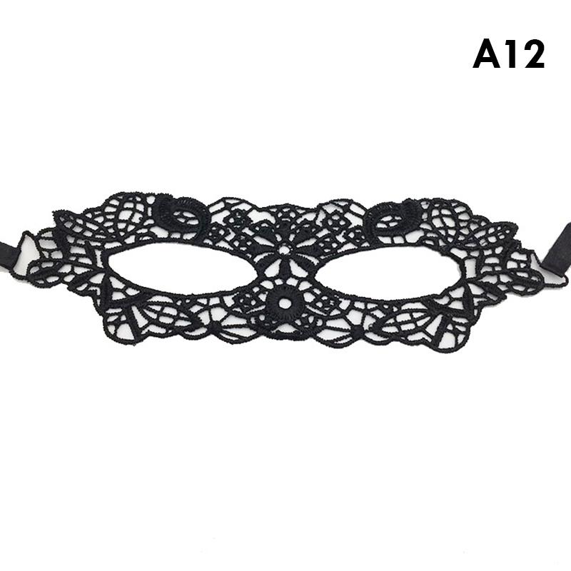 Femei negre sexy din dantelă mărunțită pentru mascarada de față prințesă petrecere cosplay bal de absolvire costum club de noapte regina mască pentru ochi pe jumătate