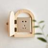Wooden Socket Decorative Frame Household Shock Proof Case Switch Protective Cover  Living Room
