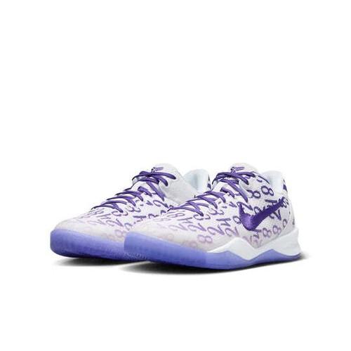 

Nike Kobe 8 Protro Court Purple GS FN0266-101 Size 3.5Y-7Y EU 38 білий