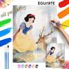 Snow White and Deer Digital Oil Painting Hand Painting Kit Diy Home Decoration