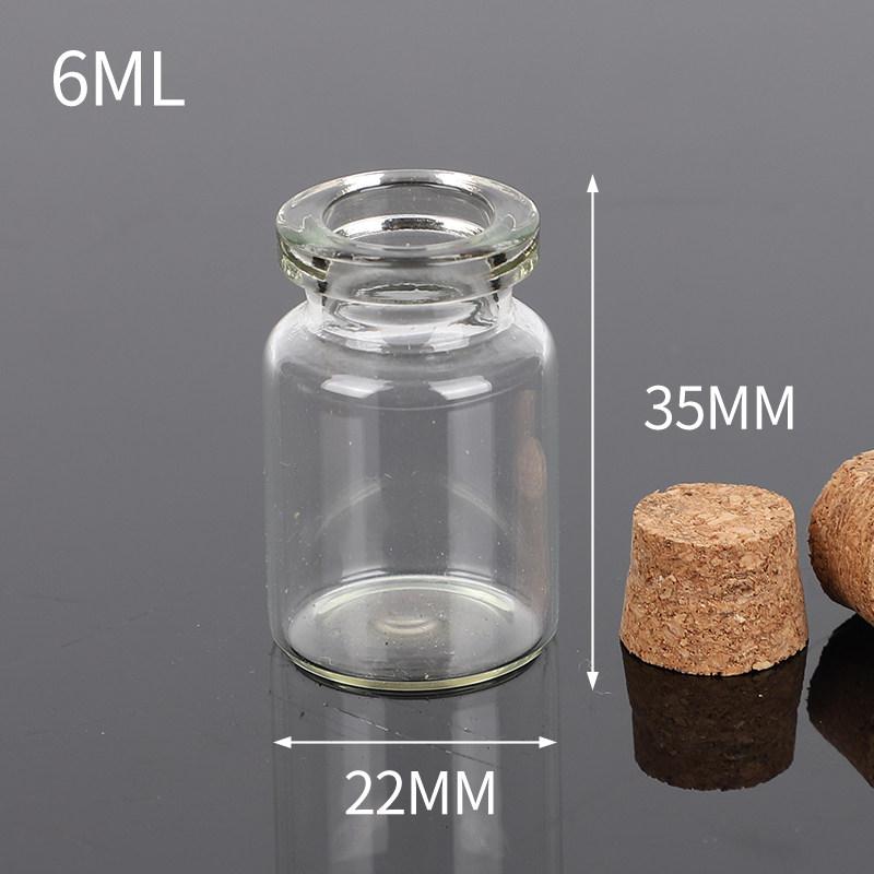 Mini Small Capacity Empty Glass Vial DIY Cork Stopper Wishing Drift Bottle Multi Purpose Household Storage Decoration Products