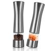 Steel Electric Pepper And Salt Grinder, 2 Pcs., 21.5 Cm
