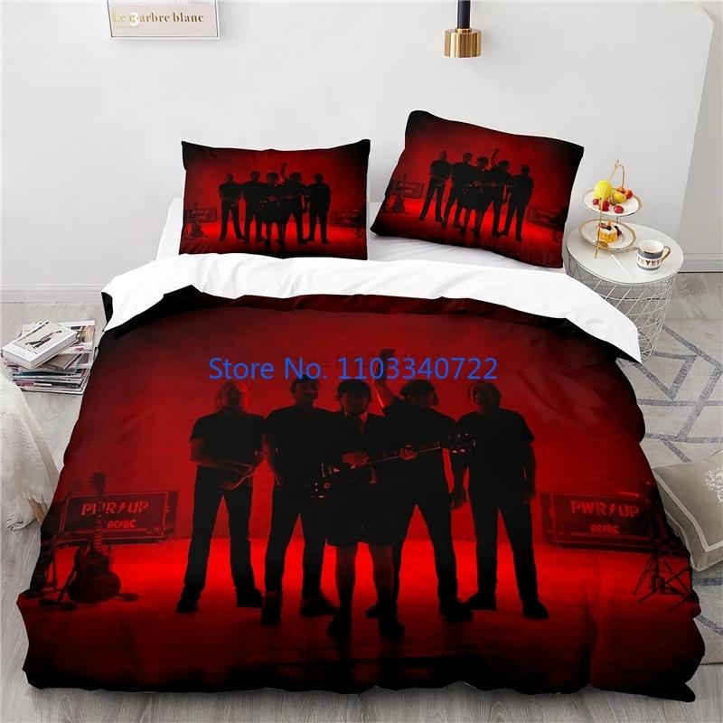 Australia AC DC Music Brand Bedding Set Printed Duvet Cover Set 3D Print Comforter Cover Bedclothes for Boy Girl Sets Decor
