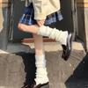 Women's JK Leg Warmers Knitted Foot Warm Socks Cute Long Boot Socks for Party
