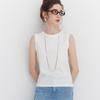 Snowforte Women's Silk-Blend Sleeveless Crew Neck Tank Top