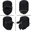 Men's Winter Aviator Hat Trapper Hat Windproof Warm Winter Hat With Ear Flaps Men's Baseball Cap Peaked Hat For Snowboarding Skating Cycling