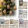 Einzigartige Weihnachtsdekorationen Otter Adventskalender 2026, 24 Tage 2D Flaches Acryl Weihnachten Kreatives Geschenk für Freunde Countdown-Kalender, Niedlich